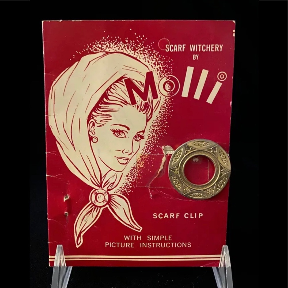 1950’s Molli Scarf Clip- With Original Packaging